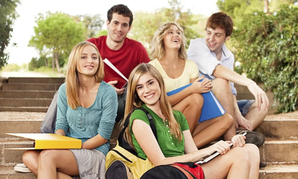 students park