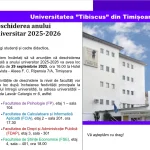 Deschiderea anului universitar 2025 Tibiscus Timișoara